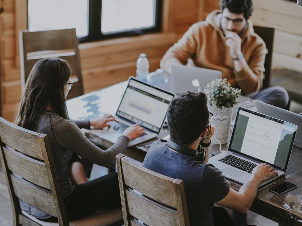 Team working on digital strategy